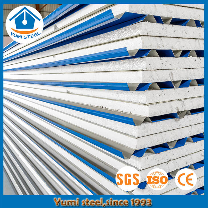 50mm Colorful Steel EPS Roof Sandwich Panels