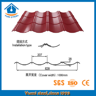 Residential Coloured Steel Roofing Sheets 