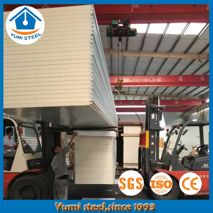 30mm Eco-friendly Insulated Metal PU Foam Wall Sandwich Panels