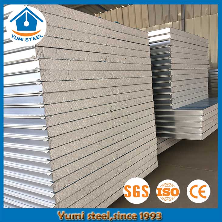 75mm Insulated EPS Sandwich Wall Panels for Cool Room