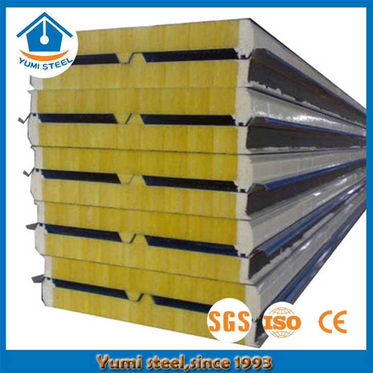 50mm Insulated Glass Wool Roof Sandwich Panels